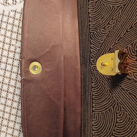 Vintage Normandie hand bag chocolate brown 5503 - Picture 9 of 12